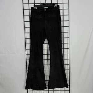 Show Me Your MuMu Farrah Front Seam Trouser Jeans Womens 30 Washed Black Long